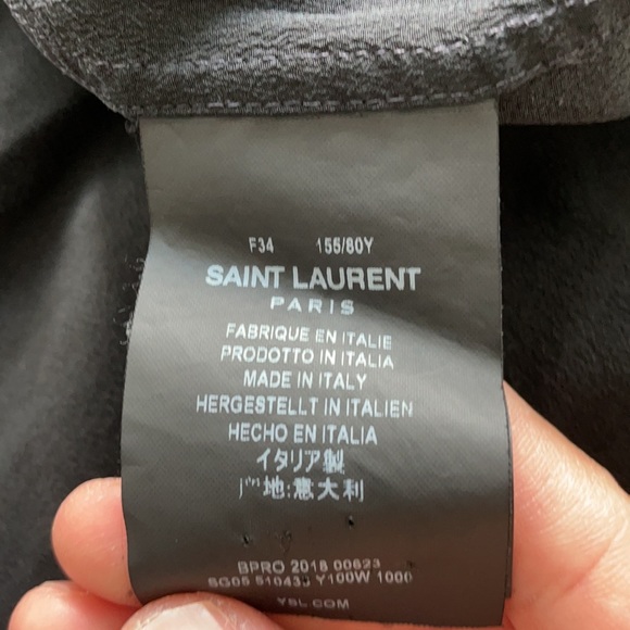 Saint Laurent Silk Shirt in Black - Picture 5 of 5